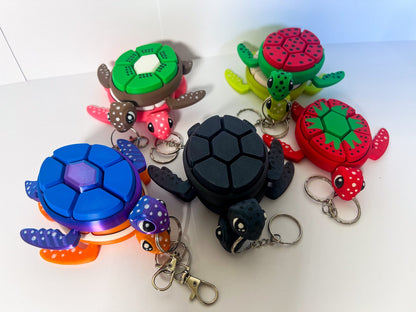 Calm & Click: Turtles Fruit Fidget Clicker Set