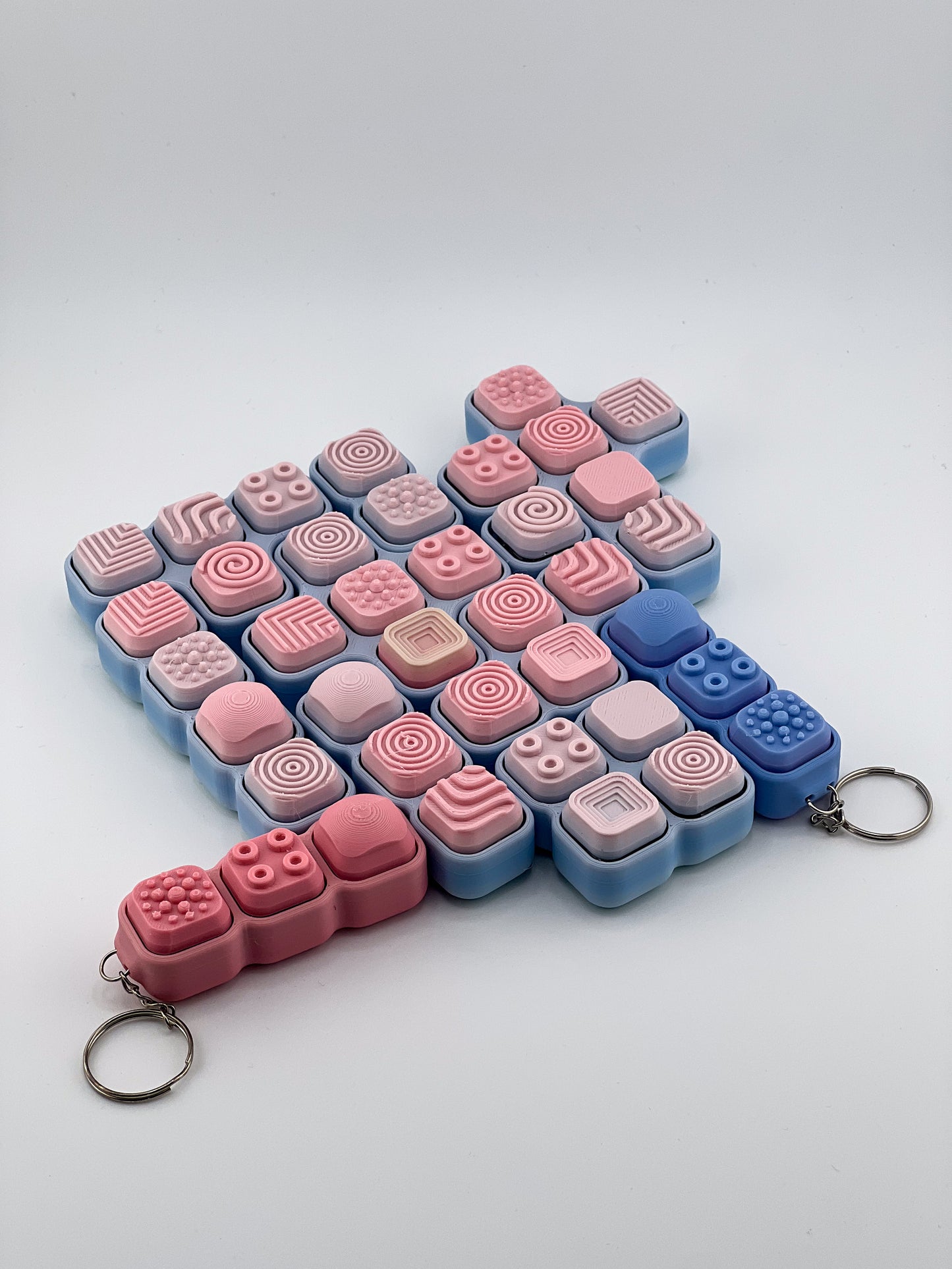 Textured Click Cube Fidget Toy