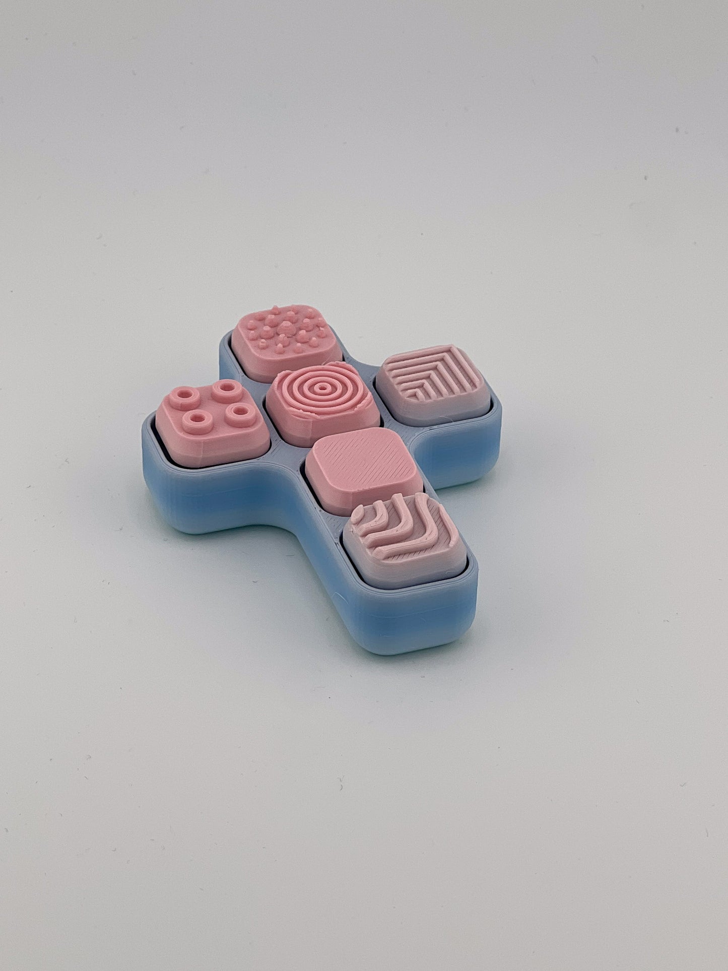 Textured Click Cube Fidget Toy