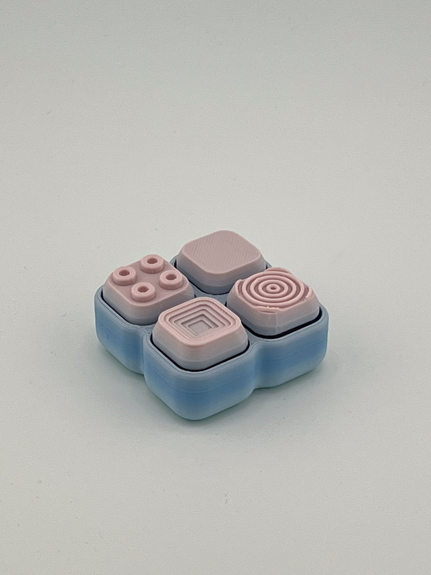 Textured Click Cube Fidget Toy