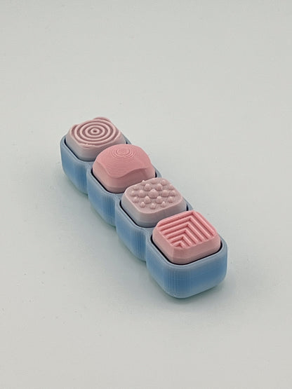 Textured Click Cube Fidget Toy