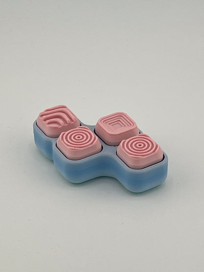 Textured Click Cube Fidget Toy