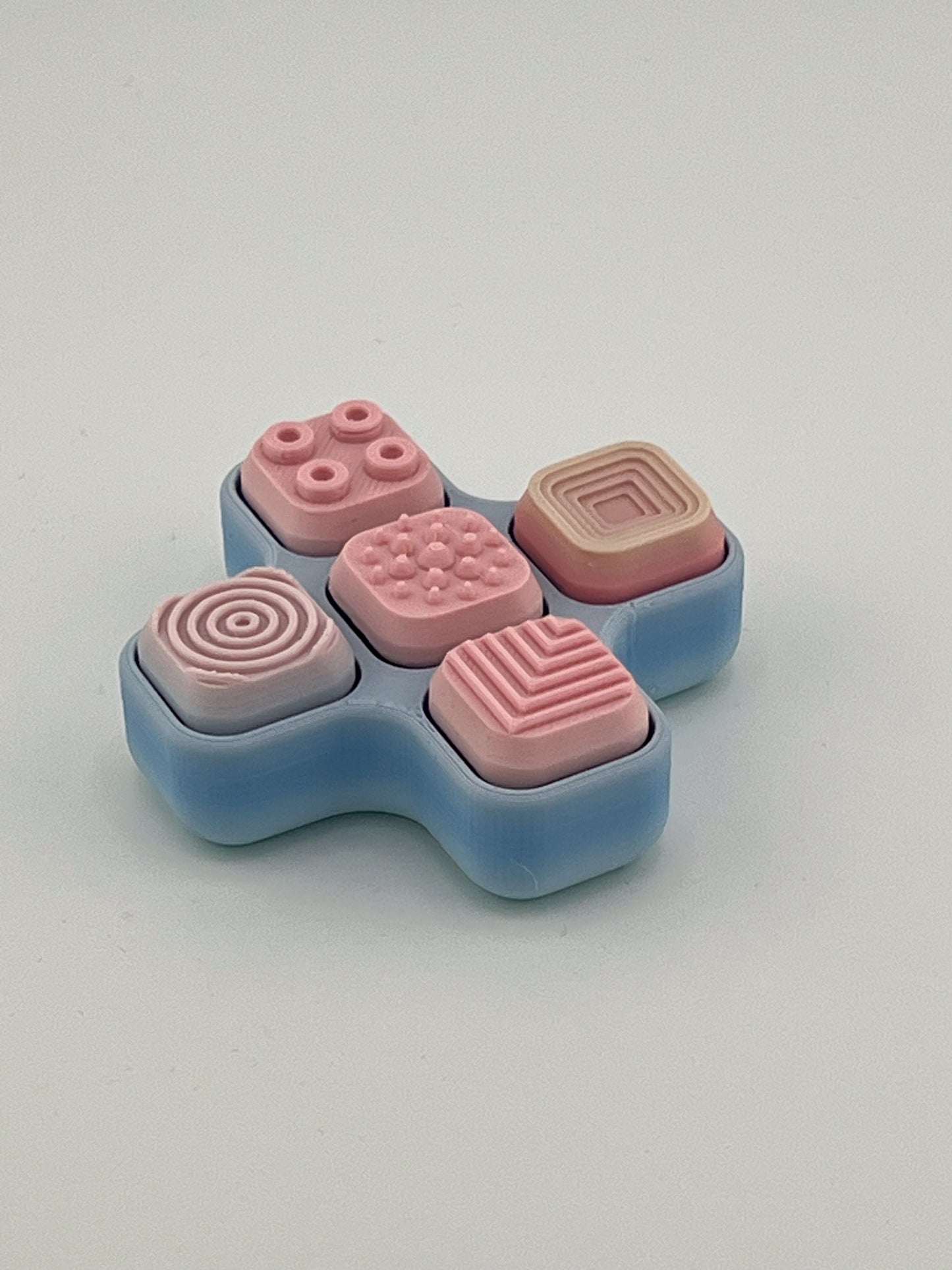 Textured Click Cube Fidget Toy