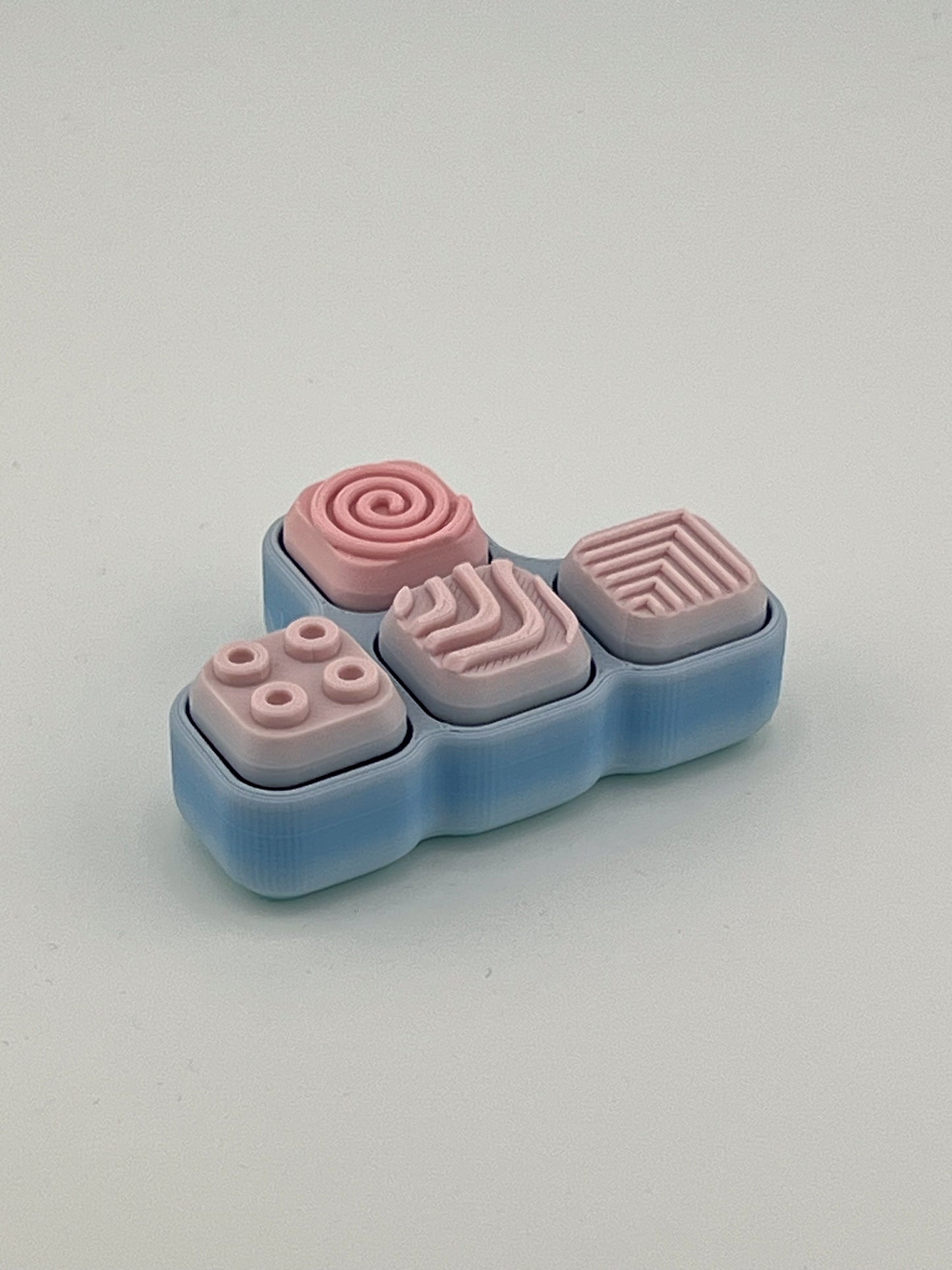 Textured Click Cube Fidget Toy