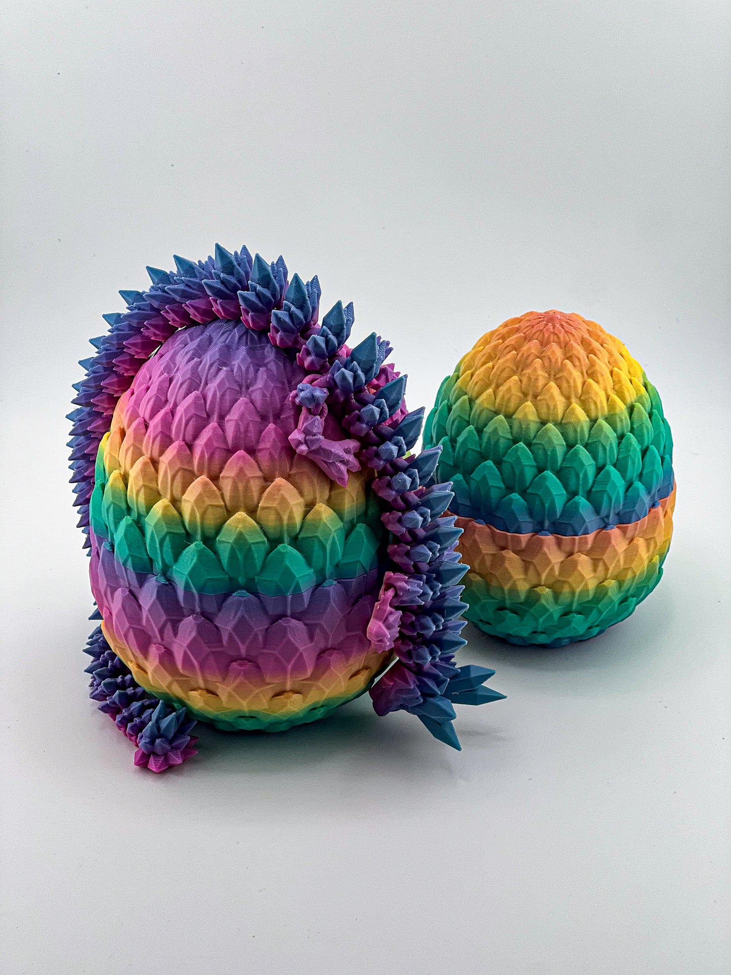 Crystal Dragon with Egg – Articulated, Flexible Fantasy Dragon And Egg Combo – ADHD Autism Sensory Toy for Focus & Stress Relief