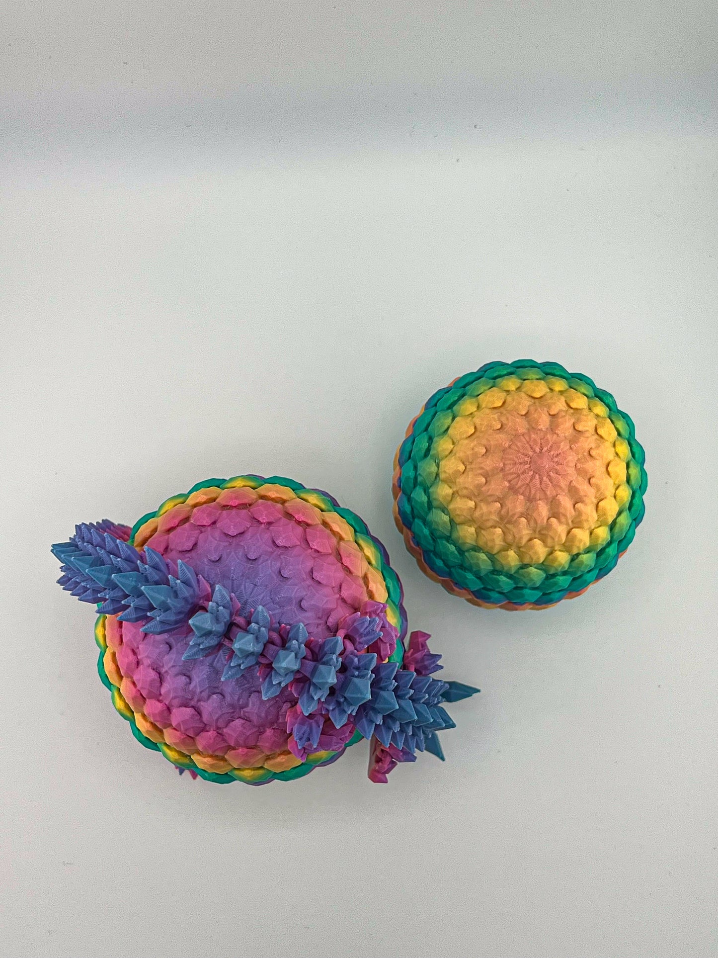 Crystal Dragon with Egg – Articulated, Flexible Fantasy Dragon And Egg Combo – ADHD Autism Sensory Toy for Focus & Stress Relief