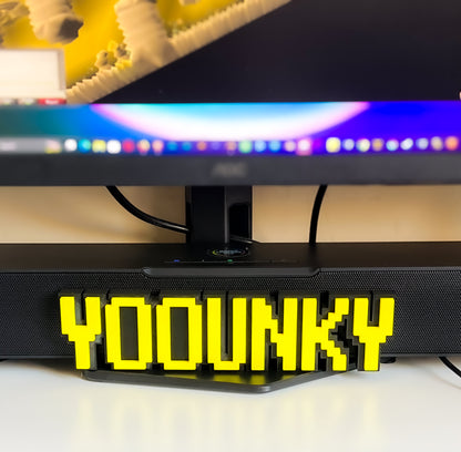 Custom OSRS Nameplate – 2-Color Embedded