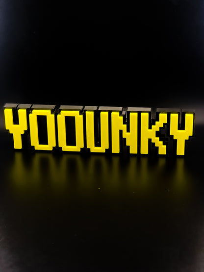 Custom OSRS Nameplate – 2-Color Embedded