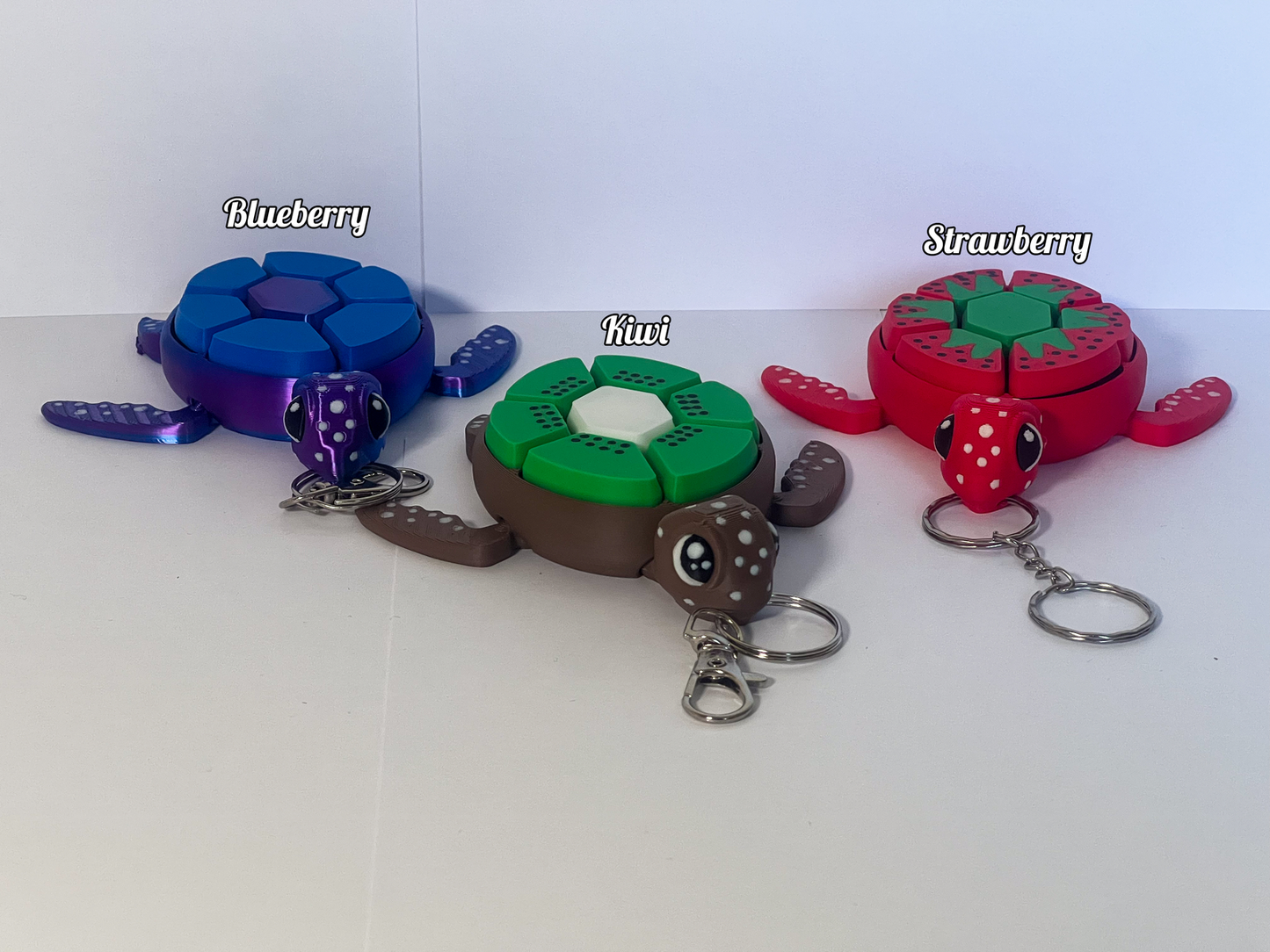 Calm & Click: Turtles Fruit Fidget Clicker Set