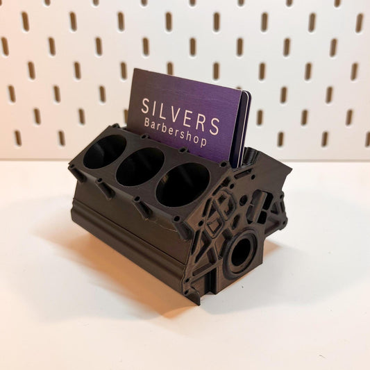 R35 GTR Inspired Engine Business Card Holder | Perfect for Garage, Workshop, Service Desk, Mechanic Gift, Car Enthusiast Decor