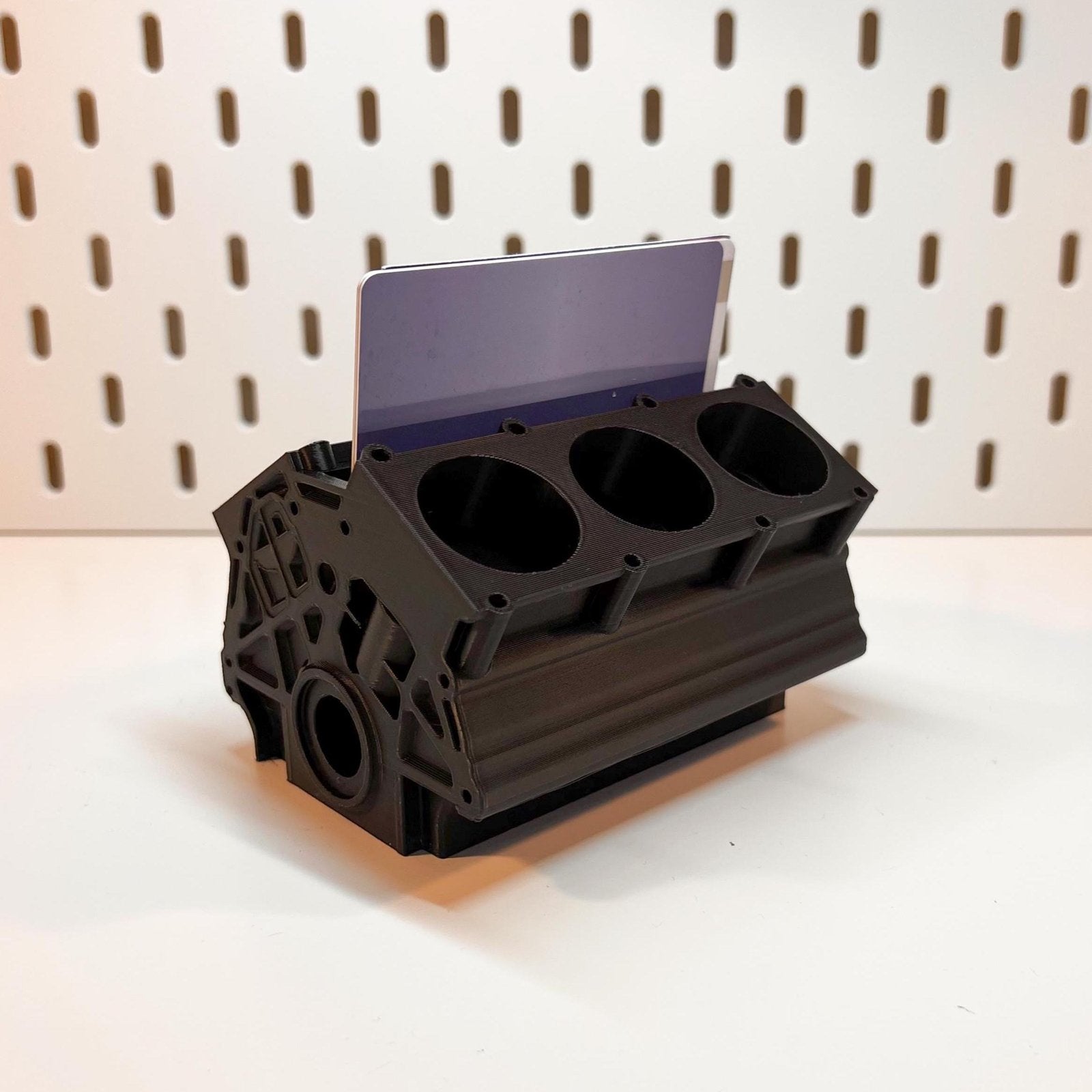 R35 GTR Inspired Engine Business Card Holder | Perfect for Garage, Workshop, Service Desk, Mechanic Gift, Car Enthusiast Decor