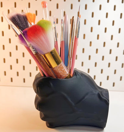 Fist Bump Pencil Holder - Multi-Use Pen, Brush, & Small Item Storage, Gag Gift, Office Decor, Pencil Holder, Nail Technician Brush holder