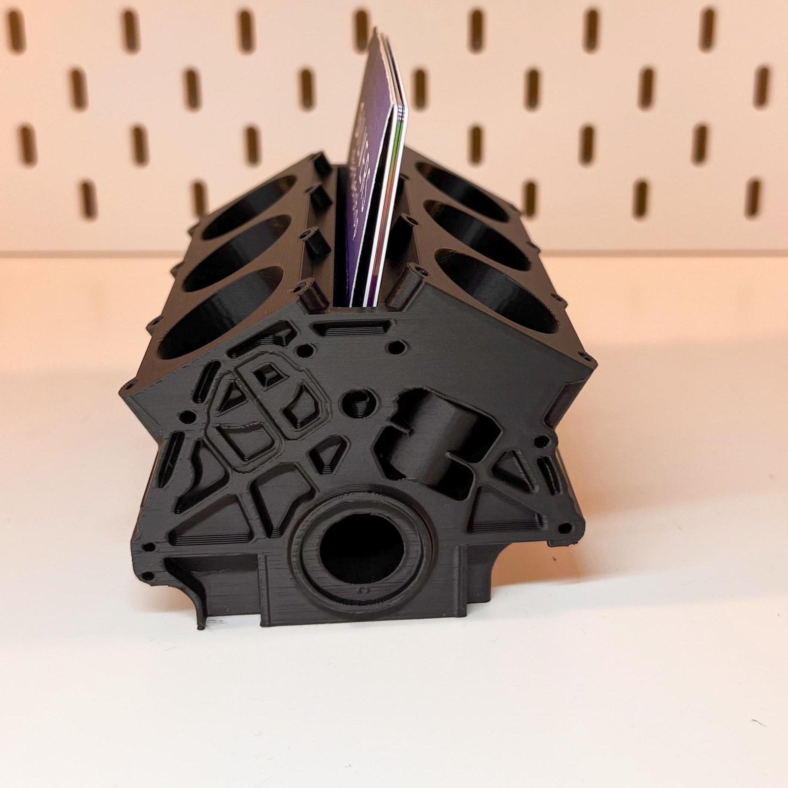 R35 GTR Inspired Engine Business Card Holder | Perfect for Garage, Workshop, Service Desk, Mechanic Gift, Car Enthusiast Decor