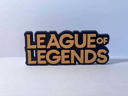 League of Legends 3D Printed Desk Sign