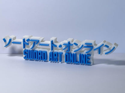 Sword Art Online 3D Printed Desk Sign