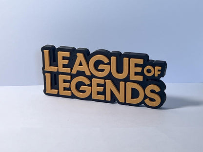 League of Legends 3D Printed Desk Sign