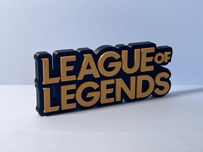 League of Legends 3D Printed Desk Sign
