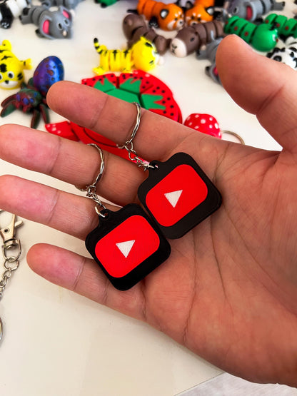 Youtube NFC Keychain  Instant Profile Sharing, Personalized Social Media Networking Tool, Business Card Alternative