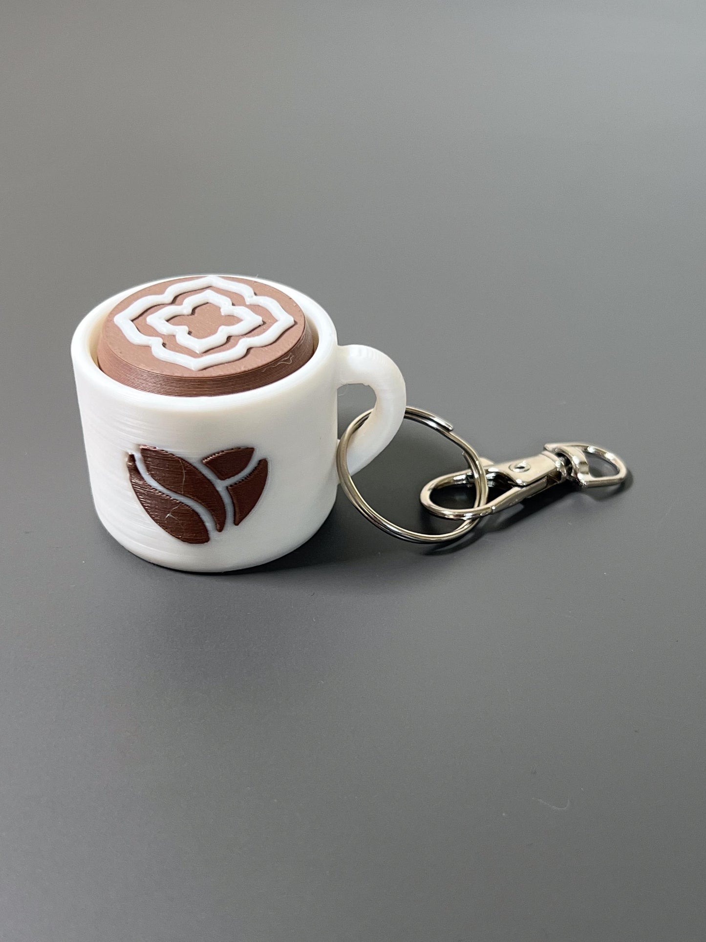 Caffeine Clicker - Coffee Mug Fidget, ADHD Autism Sensory Toy for Focus & Stress Relief  Keychain or Regular  3D Printed Tactile Popper