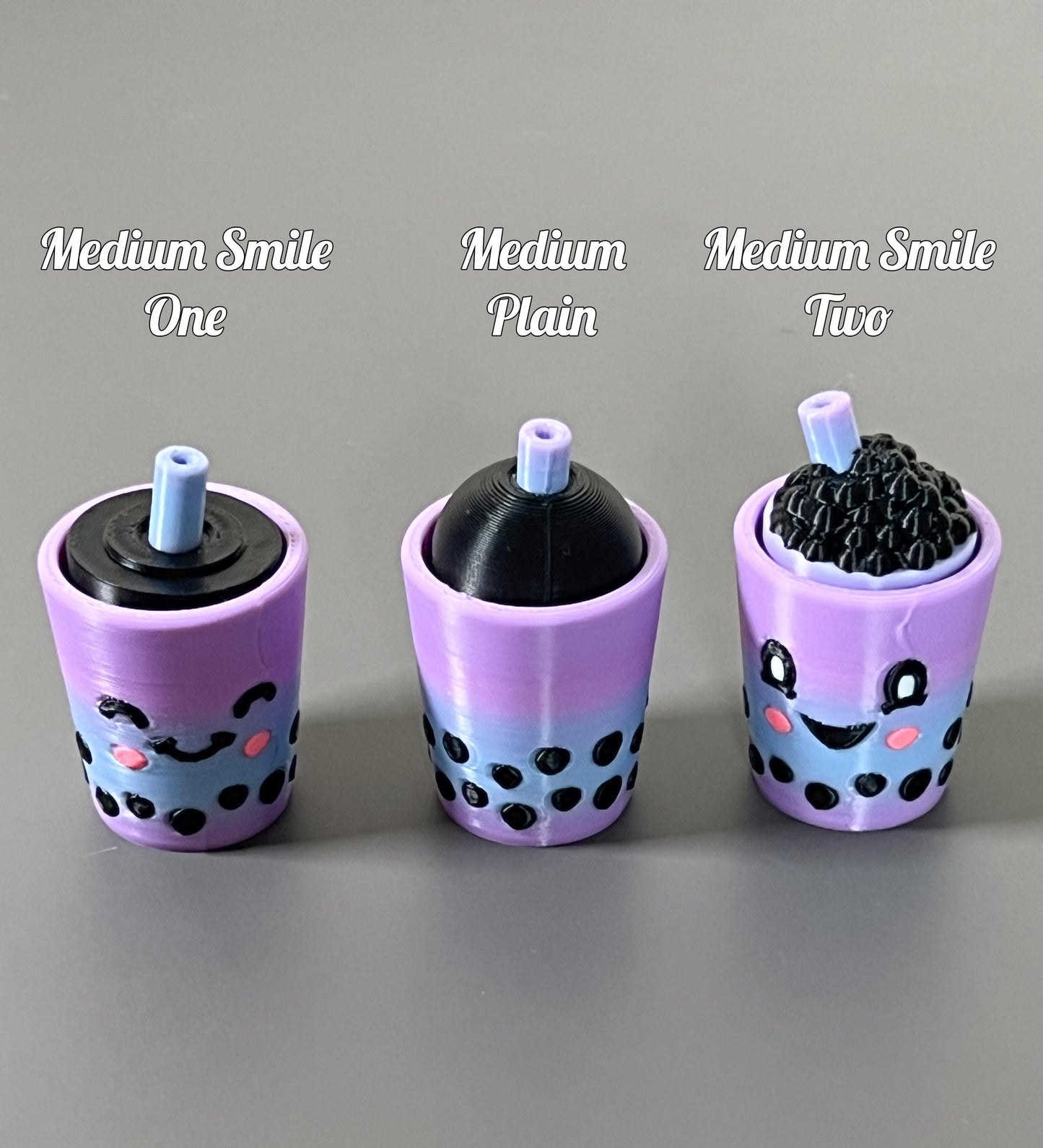Bubble Tea Clicker - Bubble Tea  Fidget, ADHD Autism Sensory Toy for Focus & Stress Relief  Keychain or Regular  3D Printed Tactile Popper