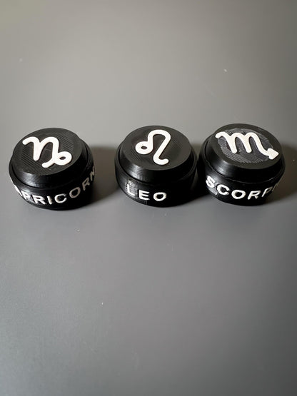 Zodiac Clicker Fidget Toy  3D Printed Sensory Toy & Keyring  Astrology Gift for Stress Relief, ADHD, Focus, and Anxiety Relief, Relaxing