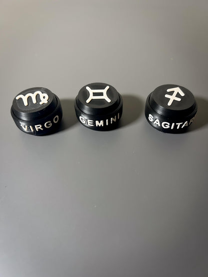 Zodiac Clicker Fidget Toy  3D Printed Sensory Toy & Keyring  Astrology Gift for Stress Relief, ADHD, Focus, and Anxiety Relief, Relaxing