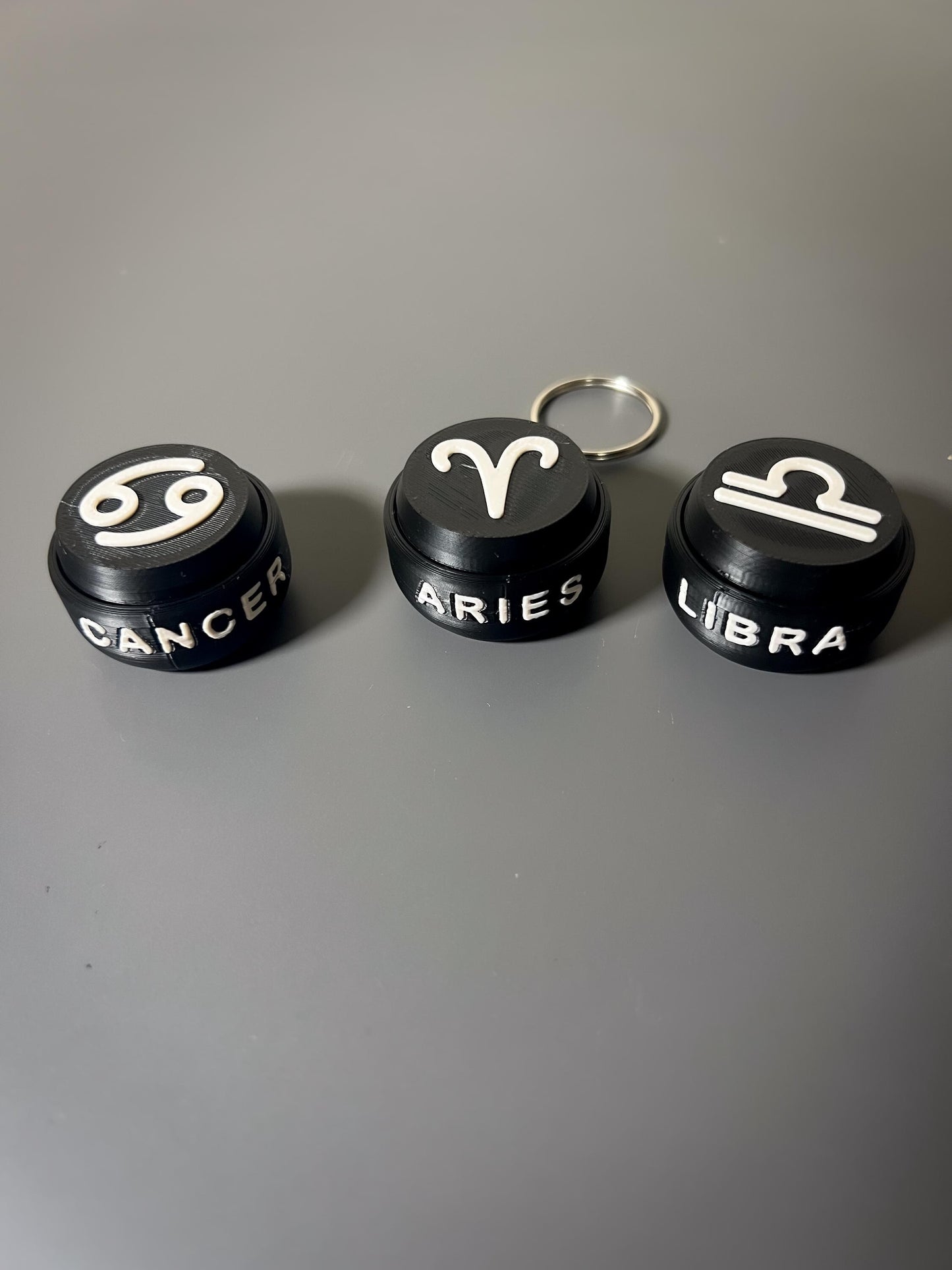 Zodiac Clicker Fidget Toy  3D Printed Sensory Toy & Keyring  Astrology Gift for Stress Relief, ADHD, Focus, and Anxiety Relief, Relaxing