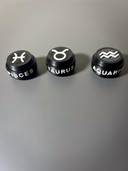 Zodiac Clicker Fidget Toy  3D Printed Sensory Toy & Keyring  Astrology Gift for Stress Relief, ADHD, Focus, and Anxiety Relief, Relaxing