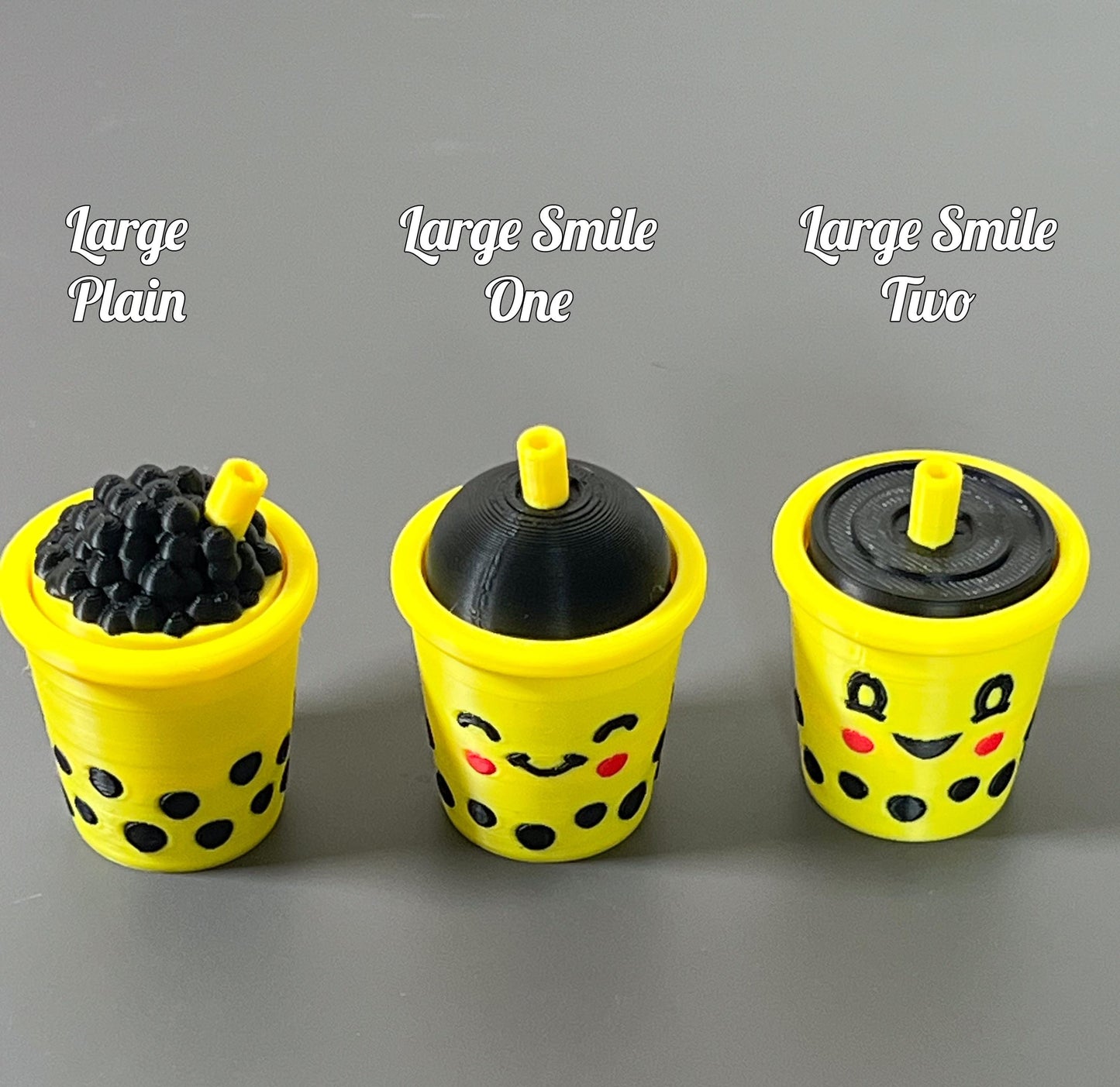 Bubble Tea Clicker - Bubble Tea  Fidget, ADHD Autism Sensory Toy for Focus & Stress Relief  Keychain or Regular  3D Printed Tactile Popper