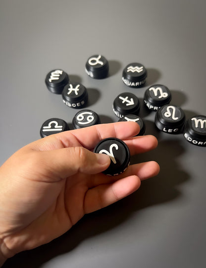 Zodiac Clicker Fidget Toy  3D Printed Sensory Toy & Keyring  Astrology Gift for Stress Relief, ADHD, Focus, and Anxiety Relief, Relaxing
